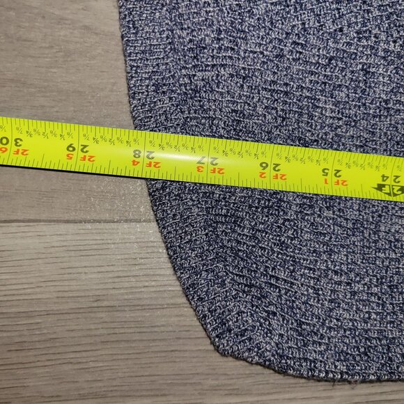 Talbots Womens Medium Heather Blue Long Sleeve Knit Sweater - Picture 4 of 6